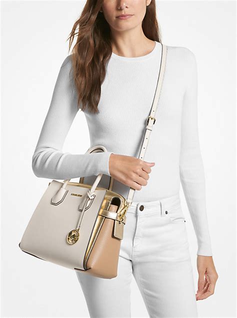 michael kors md conv satchel|Mercer Medium Belted Satchel .